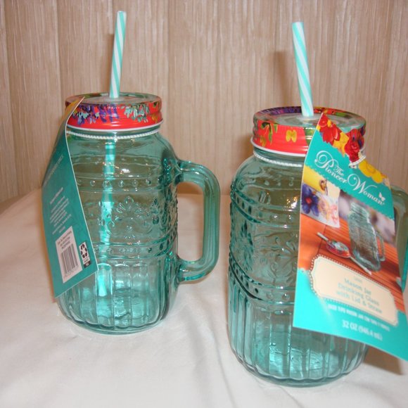 2 The Pioneer Woman Cassie 32FluidOunce Mason Ja Kitchen The